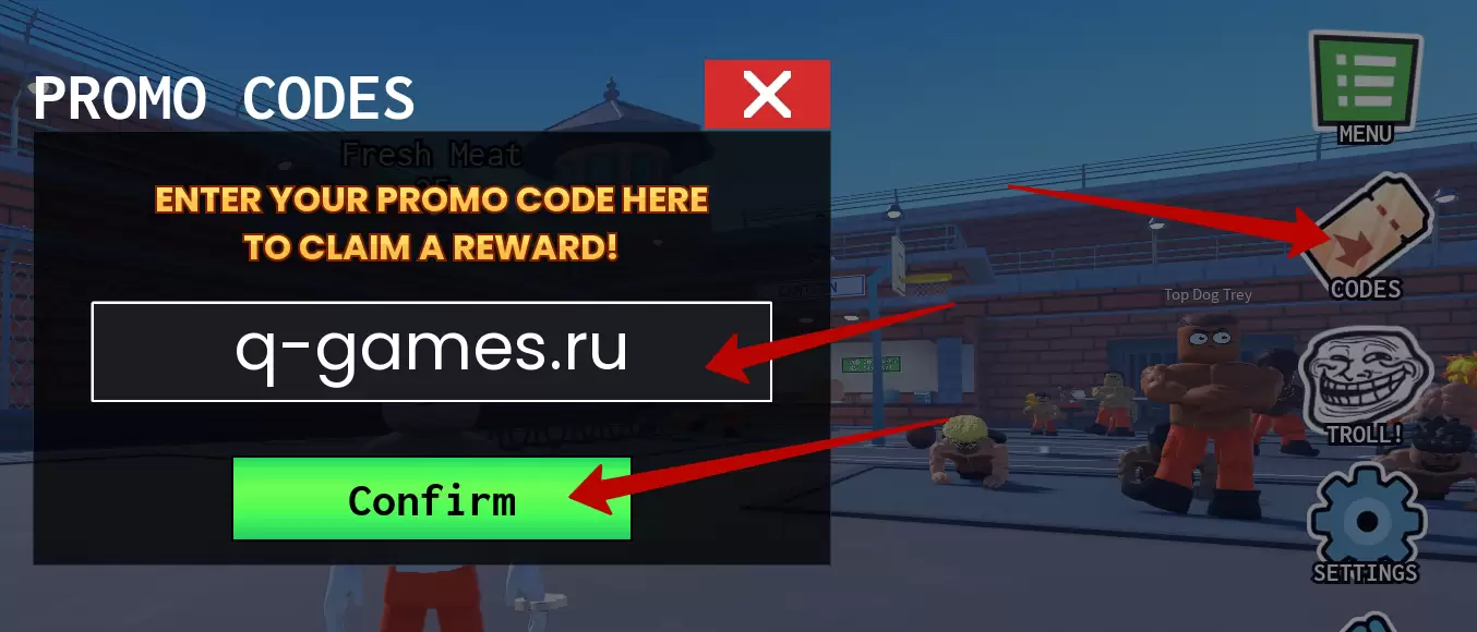 Как использовать коды Prison Pump